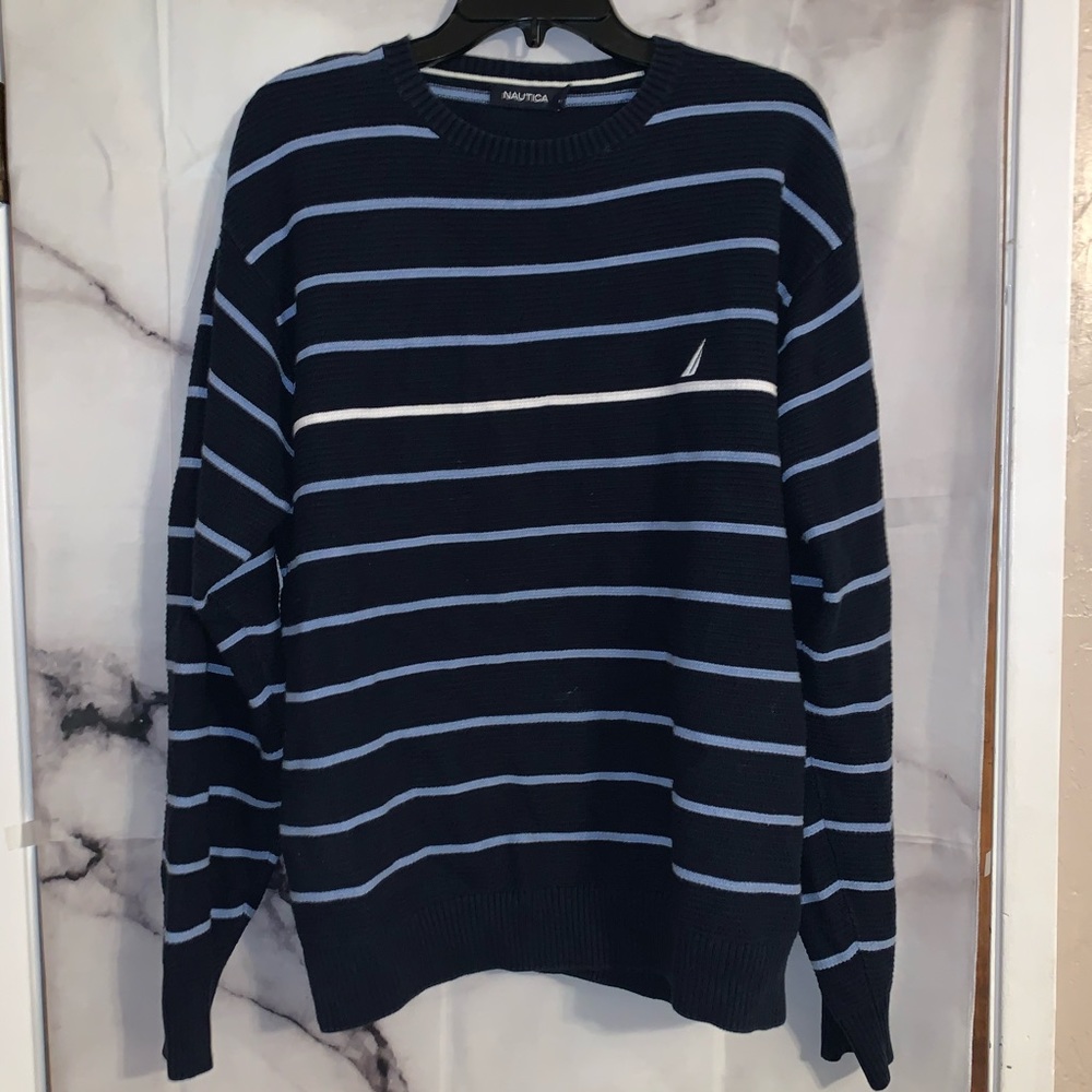 Nautica striped crew neck sweater